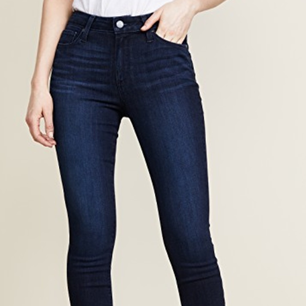 Paige Hoxton Ankle Dark Wash Jeans